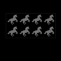 Cavalo em cartela c/ 8 pçs - Ref: 4338