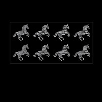 Cavalo em cartela c/ 8 pçs - Ref: 4338