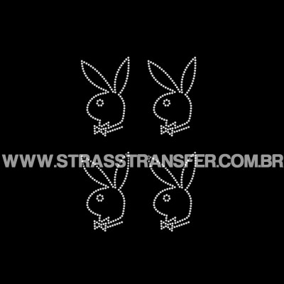 Coelho em cartela c/ 4 pçs Ref: 6037