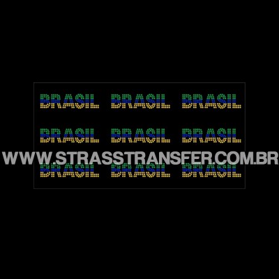 Brasil em cartela c/ 9 pçs - Ref: 6090