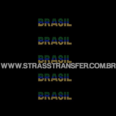 Brasil em cartela c/ 5 pçs - Ref: 6105
