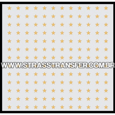 Cartela de Estrela 8mm c/ 156 pedras - Ref: 1997