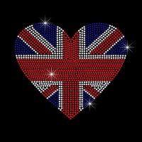Coração Bandeira da Inglaterra - Ref: 902